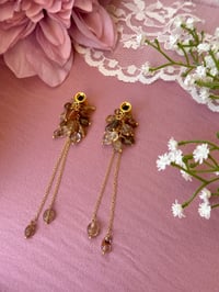 Image 3 of Nude Rutilated Quartz Cluster Dangles (Gold)