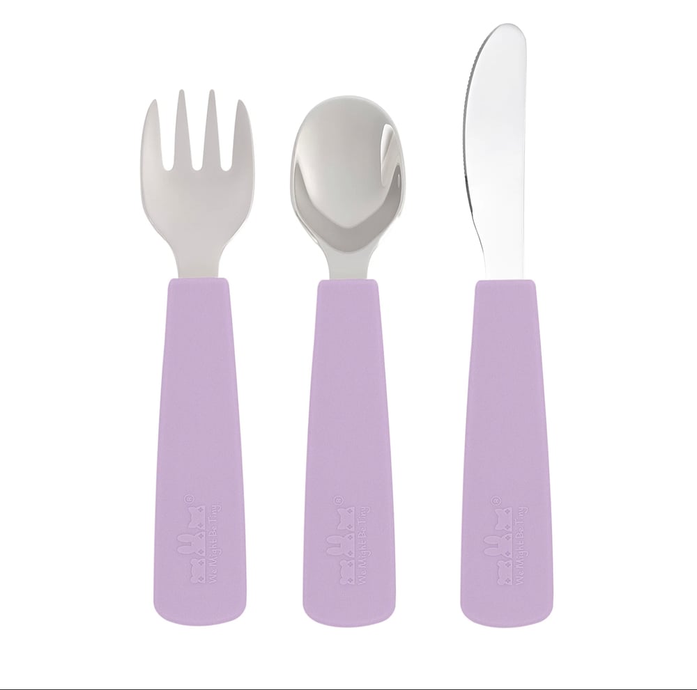 We Might Be Tiny Freddie Cutlery Set Lilac
