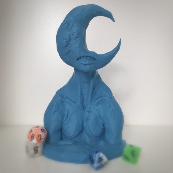 Image of Moongod - unpainted bust - Blue