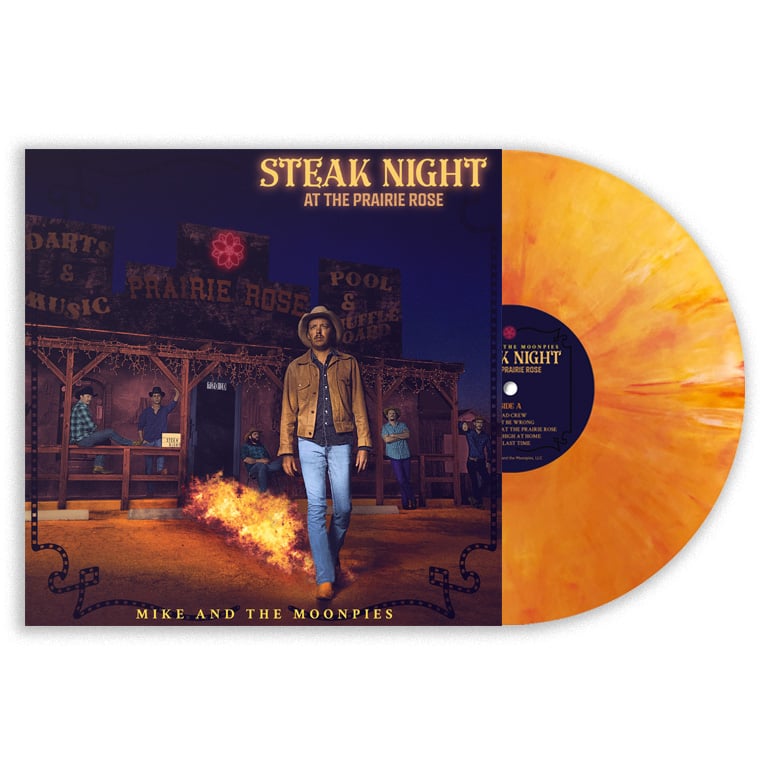 Image of VINYL Steak Night at the Prairie Rose - Flame Swirl