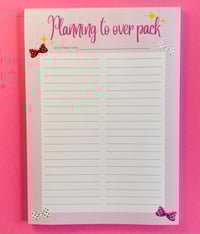 Planning To Over Pack Planner Pad