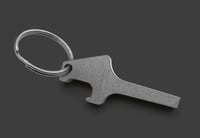 Image 1 of Church Key Bottle Opener Keyring