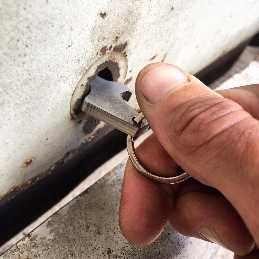 Image of Church Key Bottle Opener Keyring