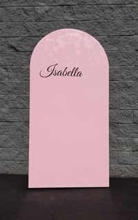 n shape panel  pink 