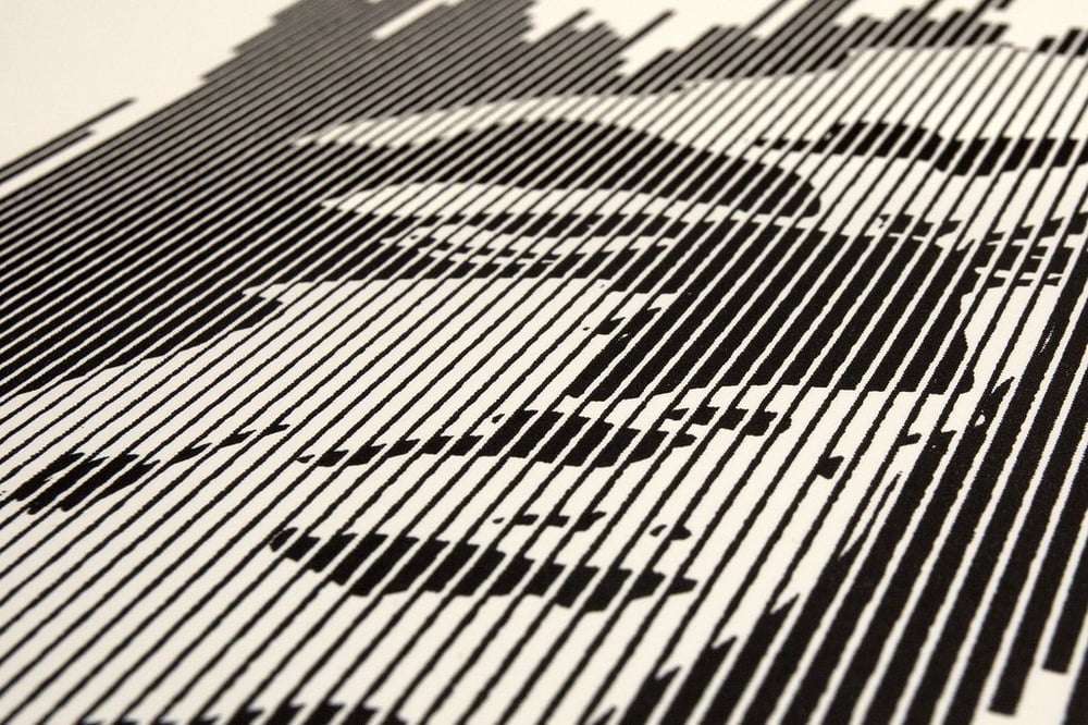 Image of DECODING DISINFORMATION LETTERPRESS by OBEY