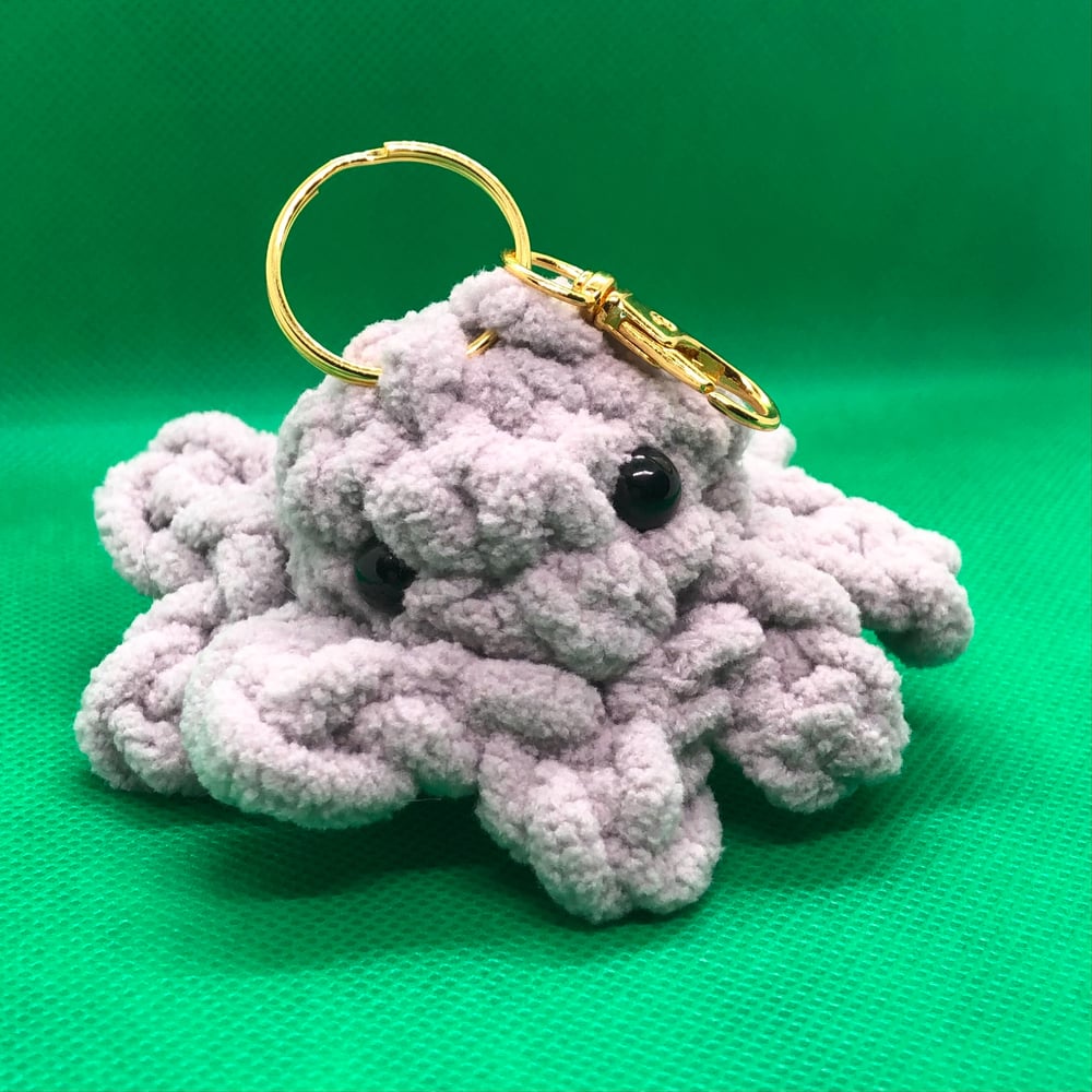 Image of Crochet Octopus Keychain