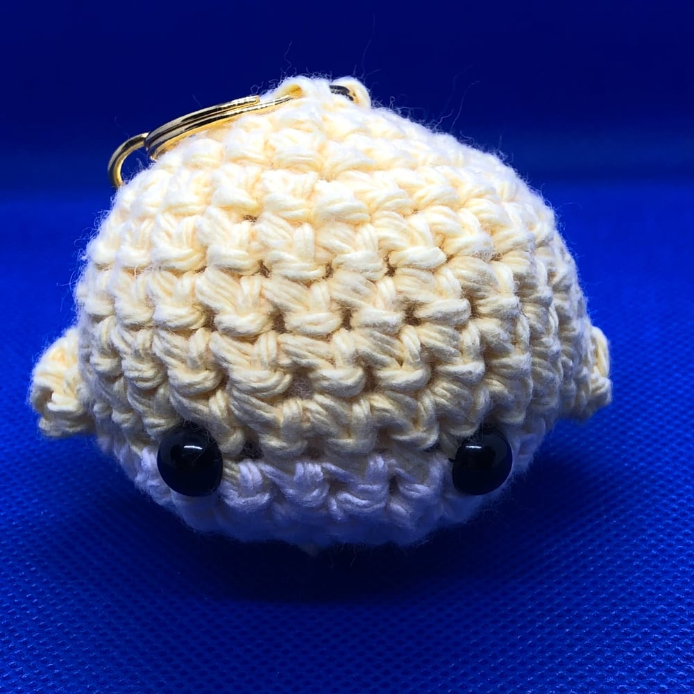 Image of Crochet Whale Keychain