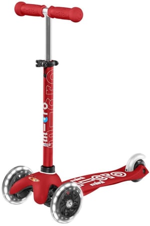 Image of Patinete Mini Deluxe LED Rojo