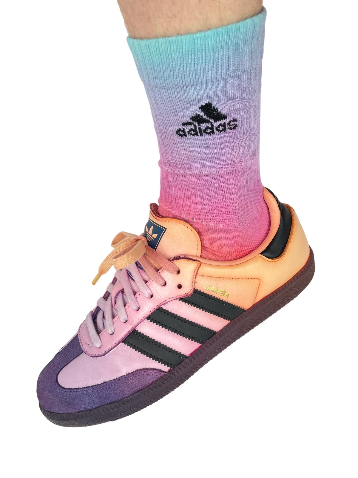 Image of Adidas Socks Dyed Sunset Reverse