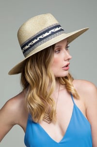 Image 1 of Braided Trim Panama Hat