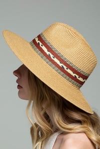 Image 5 of Braided Trim Panama Hat