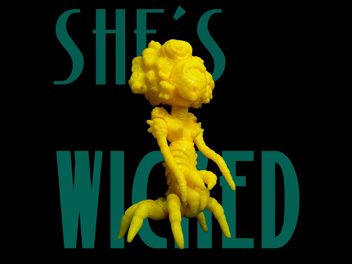 SHE'S WICKED, softvinyl toy by Naomi Knaff — Tenacious Toys®
