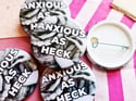 Pin Badge: Anxious As Heck