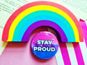 Pin Badge: Bi Pride
