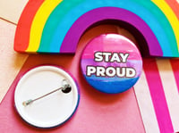 Image 1 of Pin Badge: Bi Pride