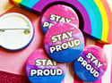 Pin Badge: Bi Pride