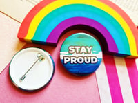 Image 2 of Pin Badge: Gay Pride MLM