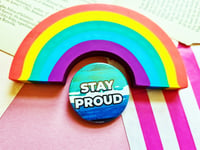 Image 3 of Pin Badge: Gay Pride MLM