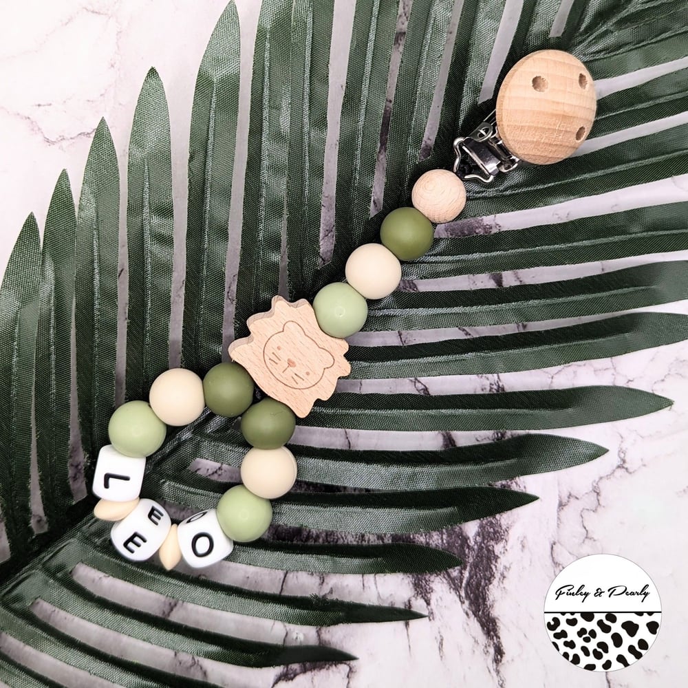 PRAM CHARM: Wooden Lion