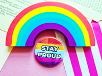 Image 2 of Pin Badge: Lesbian Pride