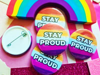 Image 3 of Pin Badge: Lesbian Pride