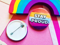 Image 1 of Pin Badge: Lesbian Pride