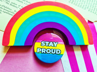 Image 2 of Pin Badge: Pansexual Pride