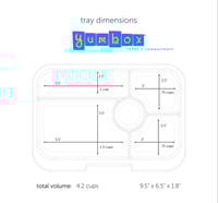 Image 3 of Yumbox Tapas Bento Box 5 Compartments Capri Pink Bon Appetito Tray