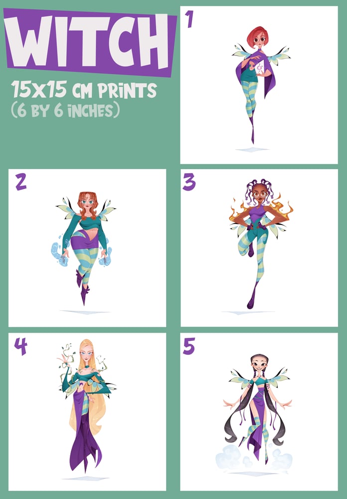 Image of W.I.T.C.H. (Individual Prints)