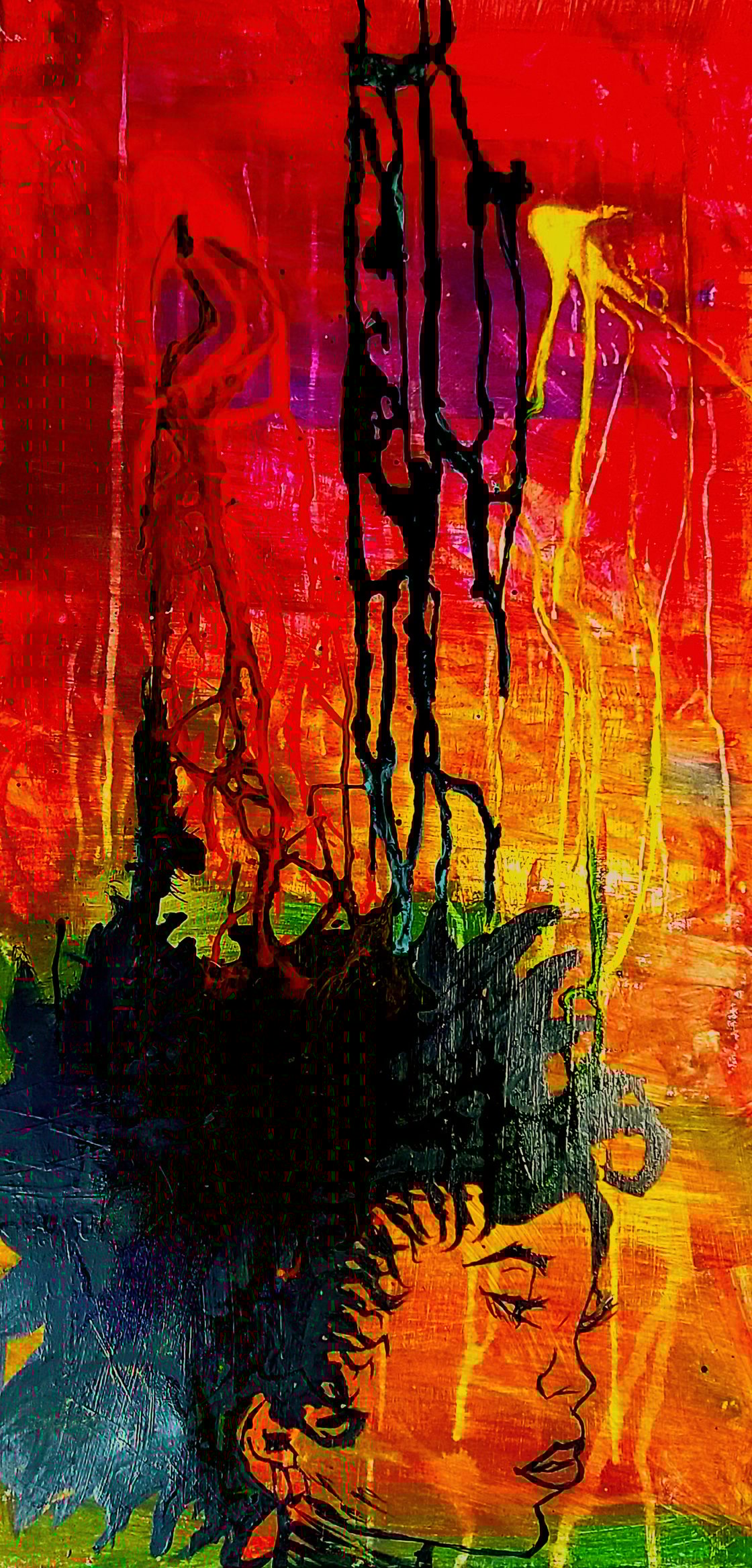 Image of Muse Trailed to Black Poster 