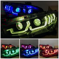 Image 2 of Honda Civic 2016-2021 U Bar Quad Projector Headlight