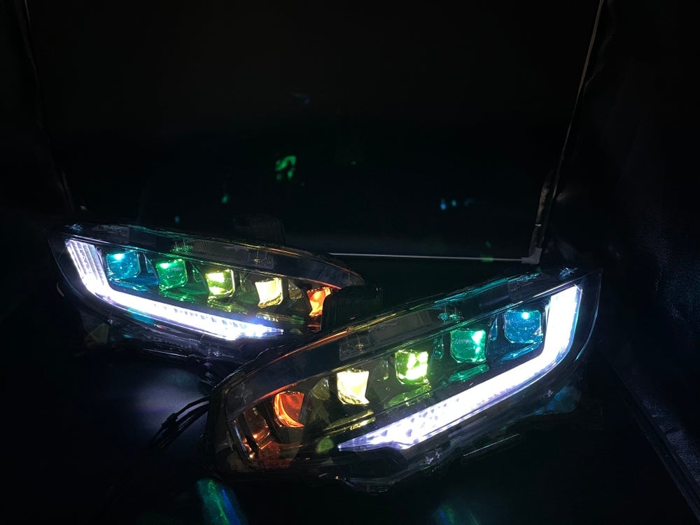 Honda Civic 2016-2020 Jewel Beam Headlight Custom Color