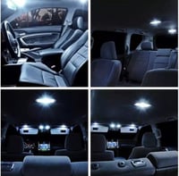 Image 2 of 10pcs Xenon White LED Light Bulbs Interior Package Kit For 2013-2019Honda Accord
