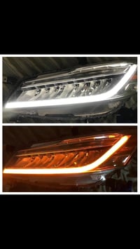 Image 1 of White Strip + Amber Switchback Turn Signal
