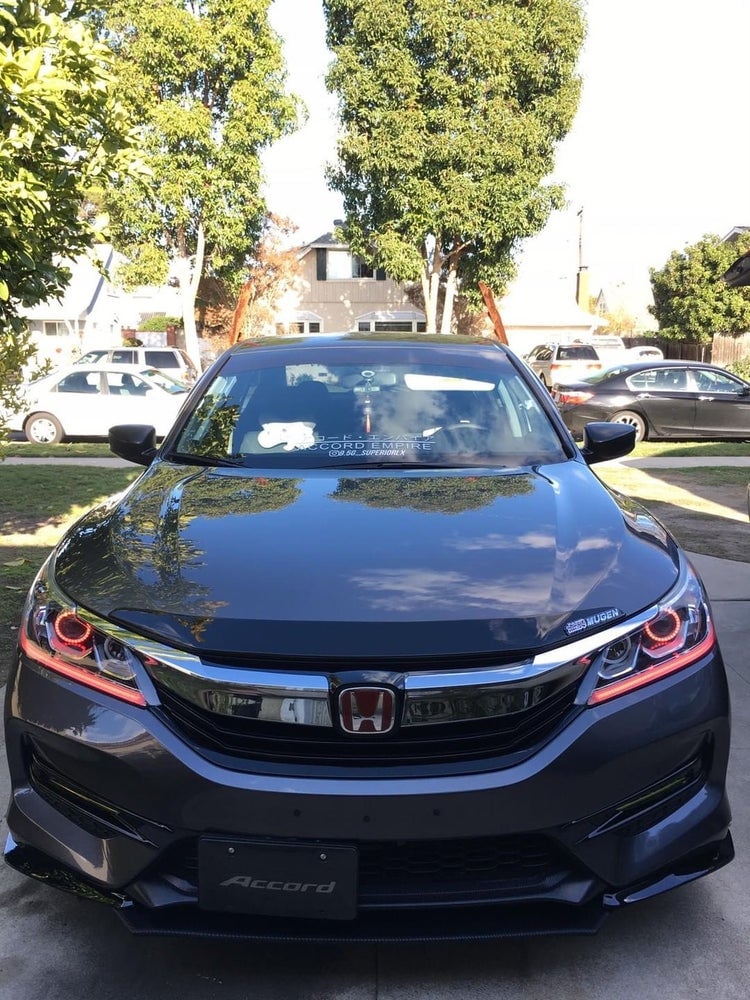 2016-17 Dual Halo and Chasing Drl Accord Custom Headlight