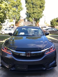 Image 2 of 2016-17 Dual Halo and Chasing Drl Accord Custom Headlight