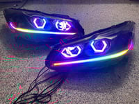 Image 1 of 2016-17 Honda Accord Quad Hex and Chasing Drl With Black Housing