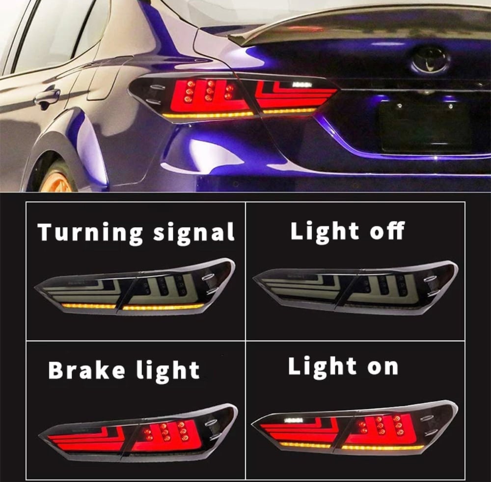 Toyota Camry 2018-2022  Version 2 Lexus Custom RGB Tailight