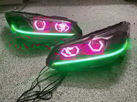 Image 4 of 2016-17 Honda Accord Quad Hex and Chasing Drl With Black Housing
