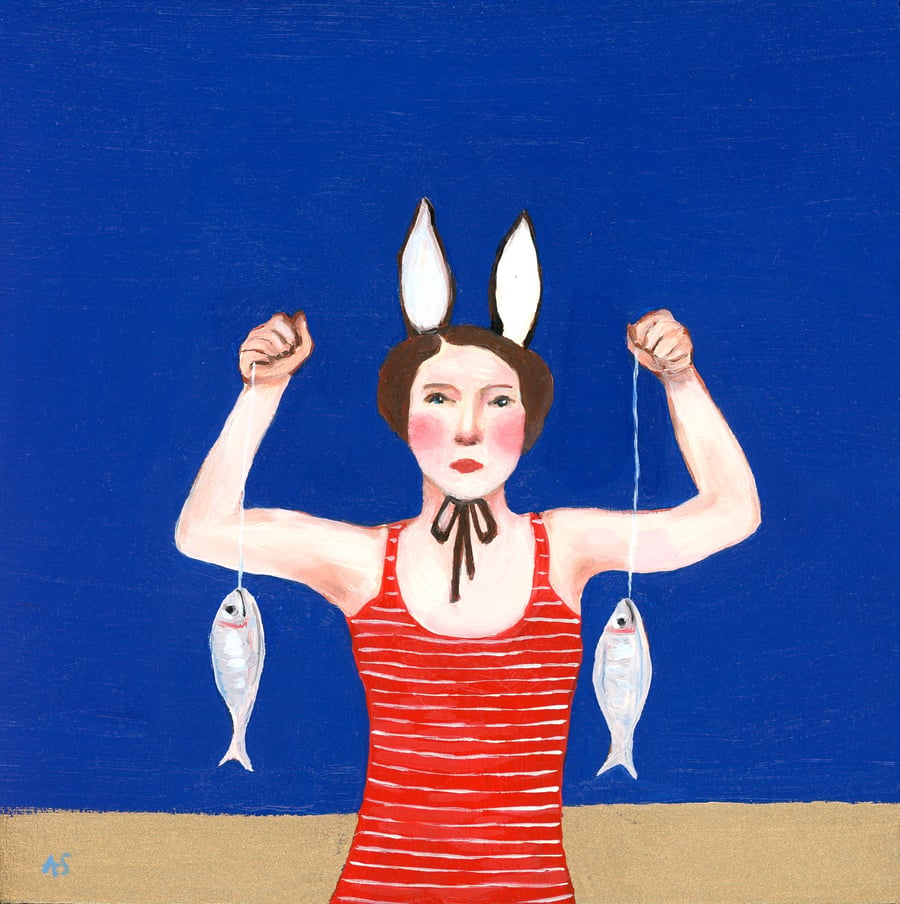 Image of Alexandra Swistak- Bunny Lake went fishing