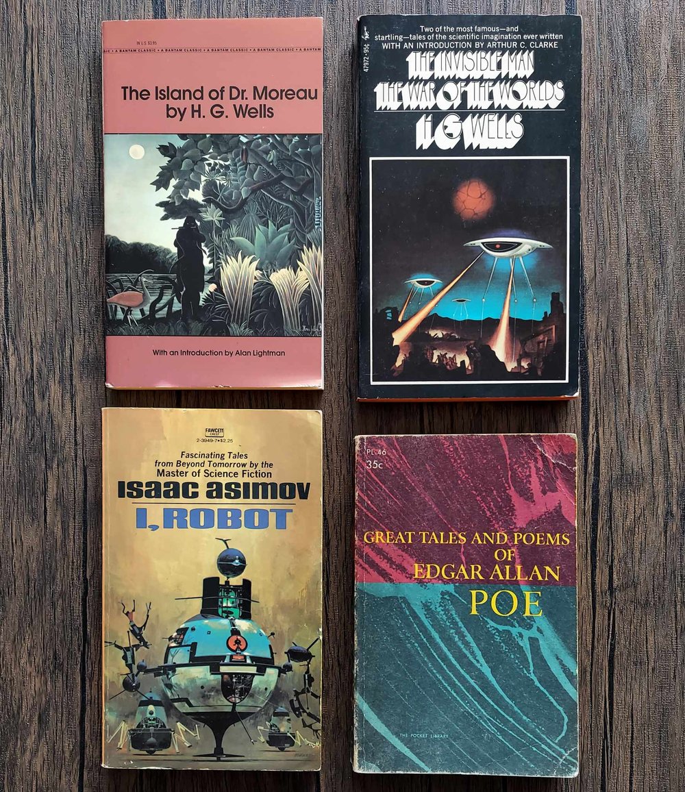 More Classic Paperbacks - HG Wells, Asimov, Poe