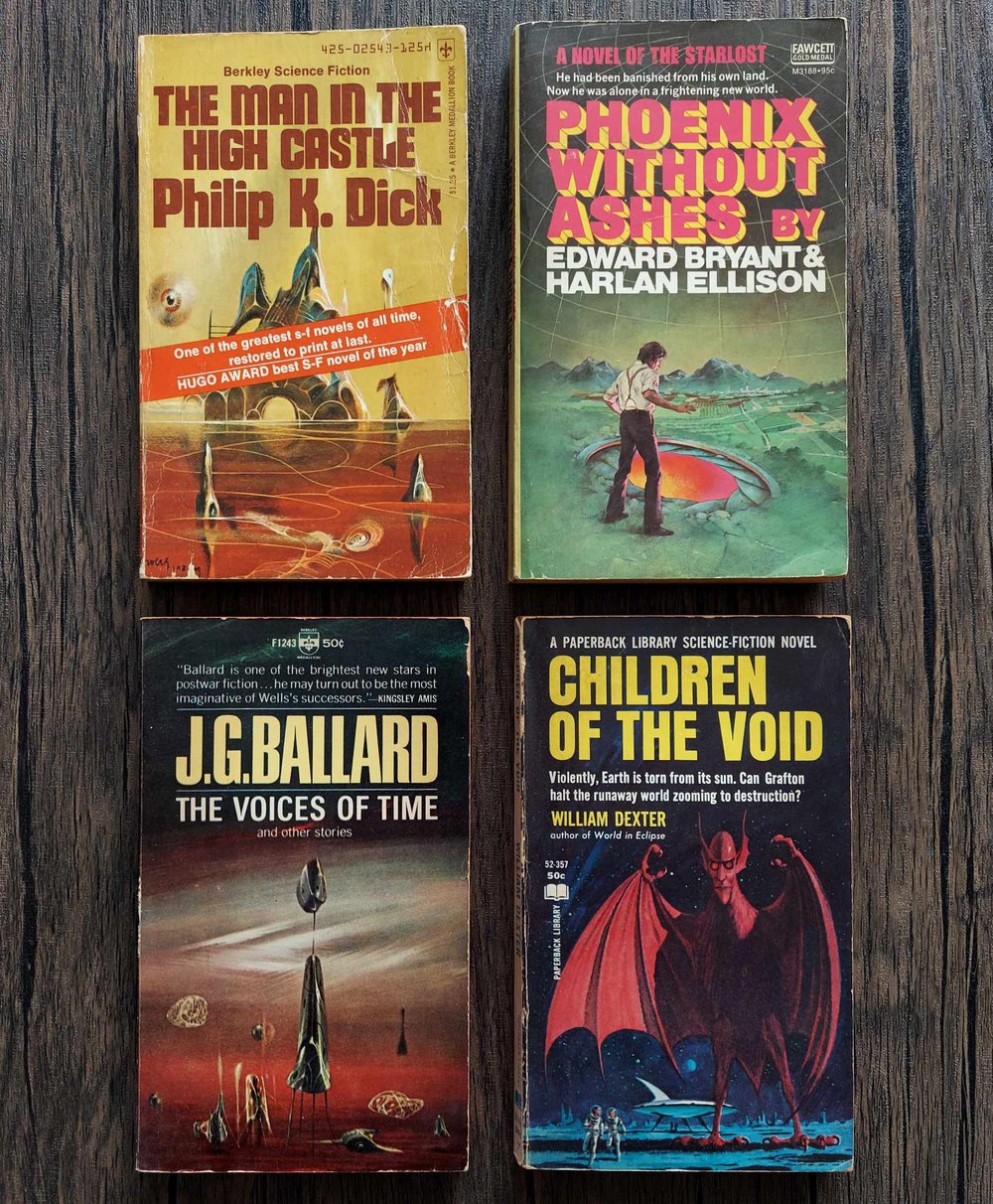 Classic Paperbacks - Philip K. Dick, J.G. Ballard, Harlan Ellison...