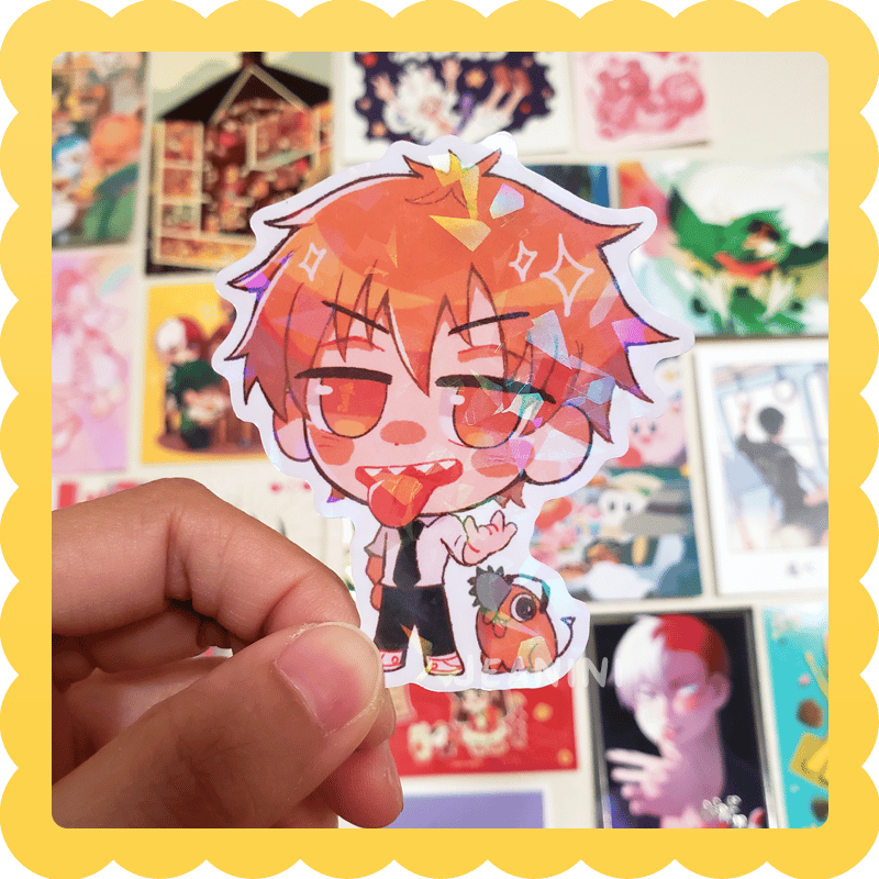 Image of denji ✨ waterproof vinyl sticker