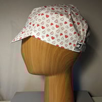 Cotton cycling cap - small hearts