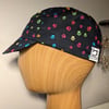 Cotton cycling cap - rainbow paws