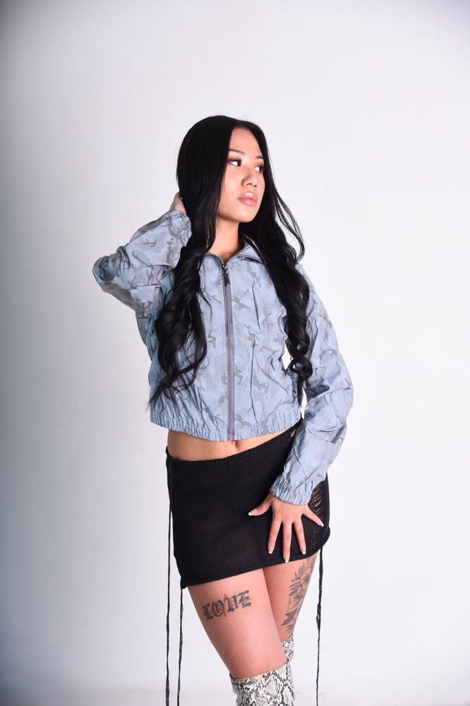 Image of Women’s Crop Top Reflective Jacket