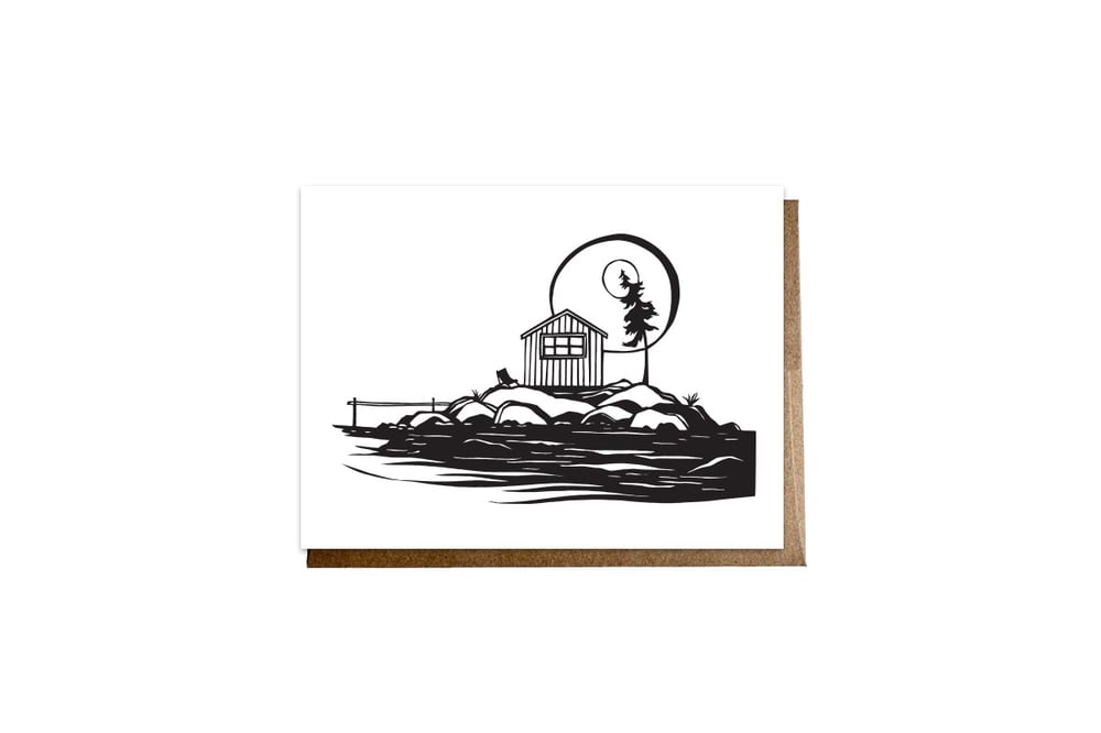 Image of Island Cabin Notecard