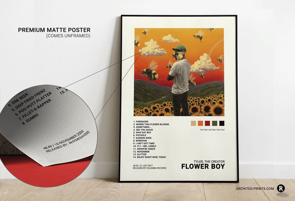 SZA SOS Album Cover Poster Tracklist Wall Art UNFRAMED Print Music Decor