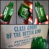 Antique Green Glass Bundle • Set of Six