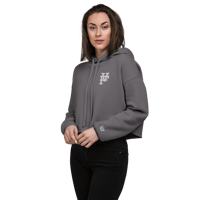Image 4 of PHRZK Embroided Crop Hoodie